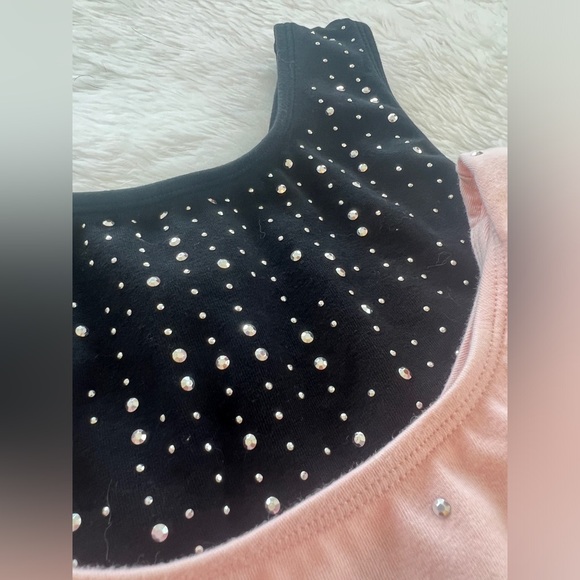 Set of Girl Dance wear Leotard with skirt size 10/12, black and light pink - Picture 9 of 9